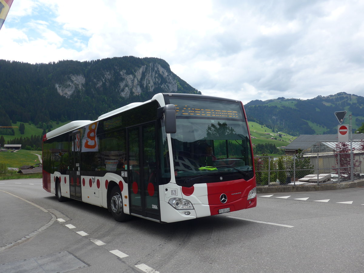 (193'309) - TPF Fribourg - Nr. 1006/FR 300'248 - Mercedes am 21. Mai 2018 in Chteau-d'Oex, Bahnhofstrasse