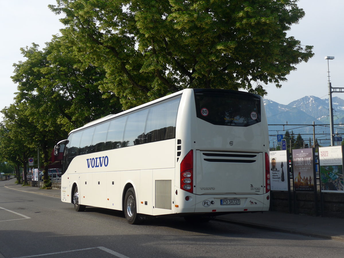 (193'640) - Aus Polen: Wiktoria, Slesin - PO 5R727 - Volvo am 3. Juni 2018 bei der Schifflndte Thun