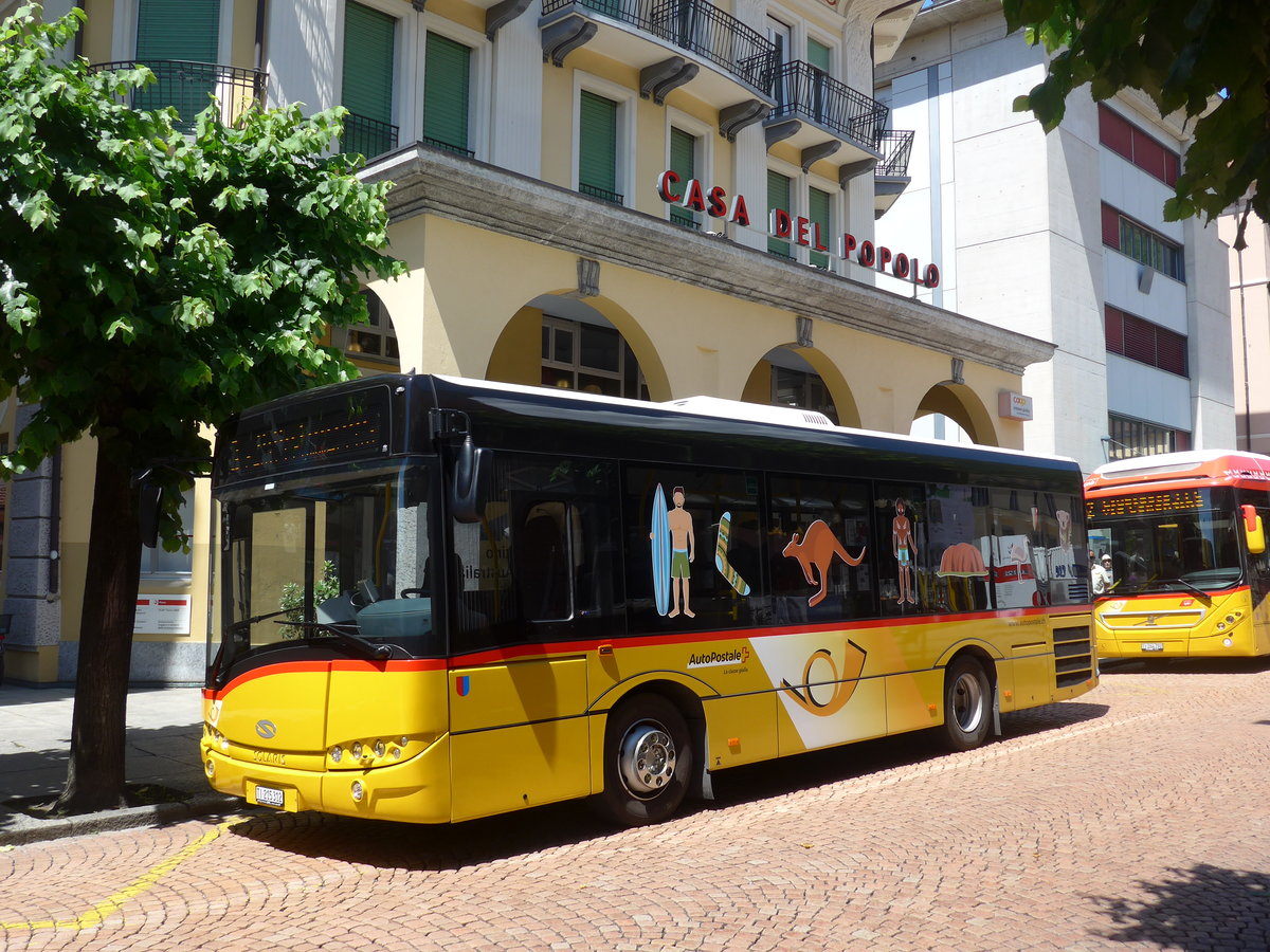 (193'866) - AutoPostale Ticino - TI 215'312 - Solaris am 9. Juni 2018 beim Bahnhof Bellinzona