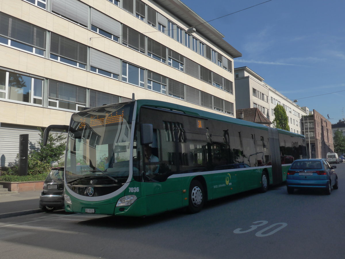 (194'022) - BVB Basel - Nr. 7036/BS 99'336 - Mercedes am 16. Juni 2018 in Basel, Petersplatz