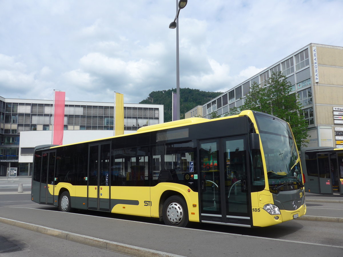 (194'399) - STI Thun - Nr. 185/BE 804'185 - Mercedes am 24. Juni 2018 beim Bahnhof Thun