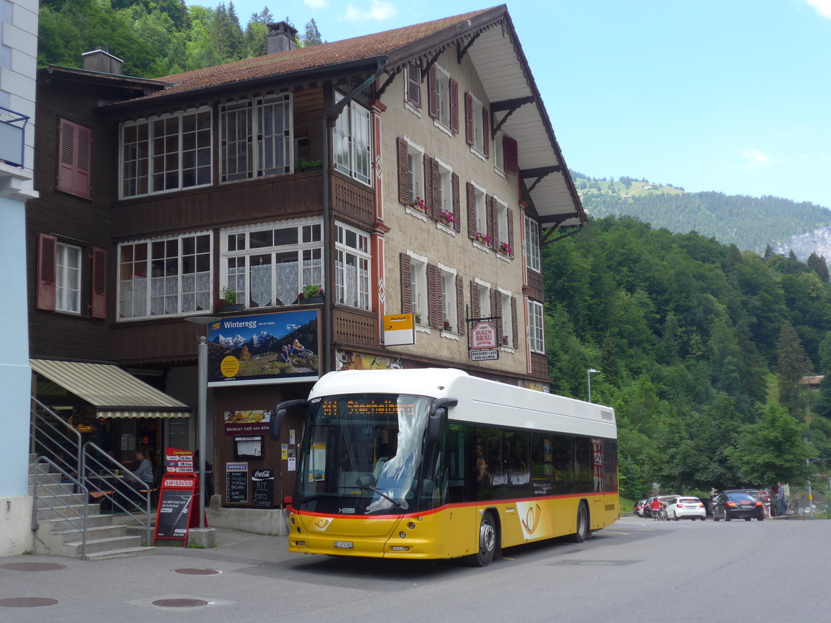 (194'408) - PostAuto Bern - BE 474'560 - Hess am 25. Juni 2018 beim Bahnhof Lauterbrunnen