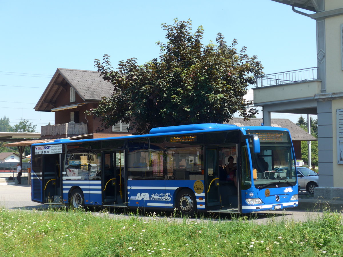 (194'678) - AFA Adelboden - Nr. 58/BE 611'224 - Mercedes am 9. Juli 2018 beim Bahnhof Wimmis