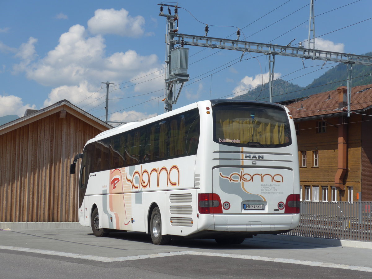(194'725) - Aus Italien: Sabrina, Cassino - ER-245 RD - MAN am 9. Juli 2018 beim Bahnhof Zweisimmen