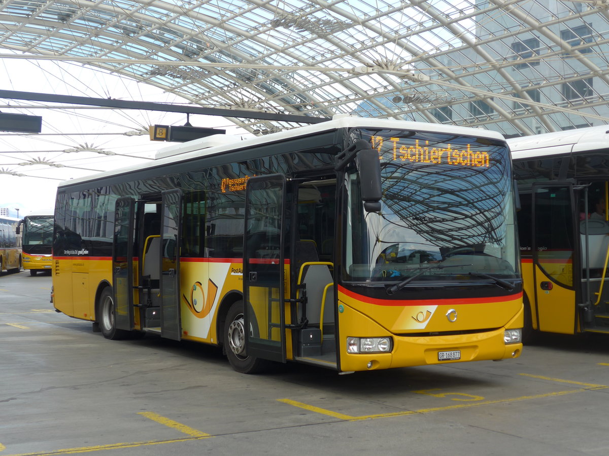 (194'792) - PostAuto Graubnden - GR 168'877 - Irisbus am 15. Juli 2018 in Chur, Postautostation