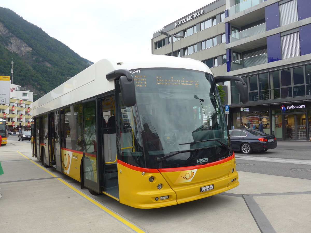 (194'959) - PostAuto Bern - BE 474'560 - Hess am 21. Juli 2018 beim Bahnhof Interlaken West