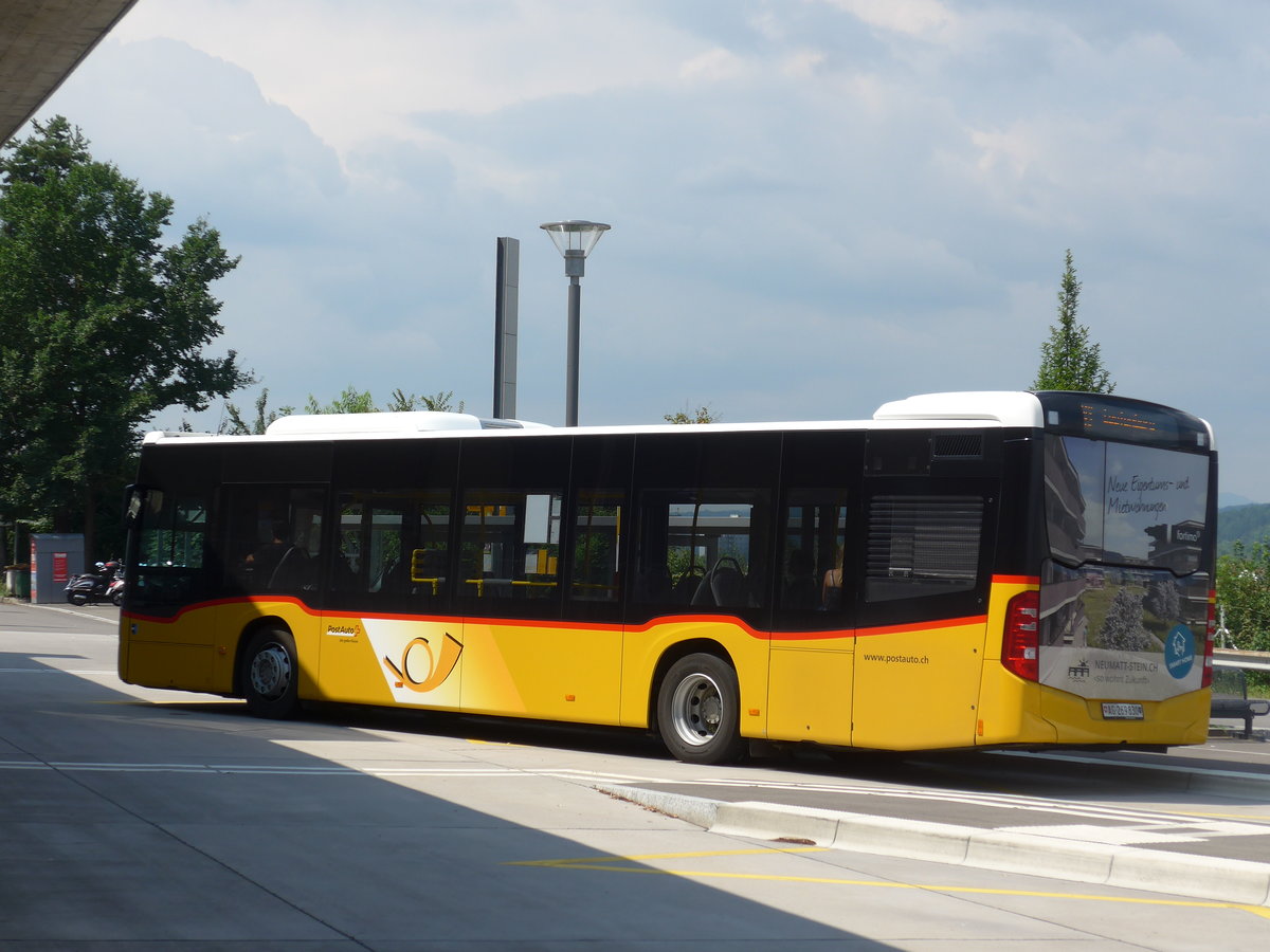 (195'132) - PostAuto Nordschweiz - AG 269'830 - Mercedes am 23. Juli 2018 beim Bahnhof Stein-Sckingen