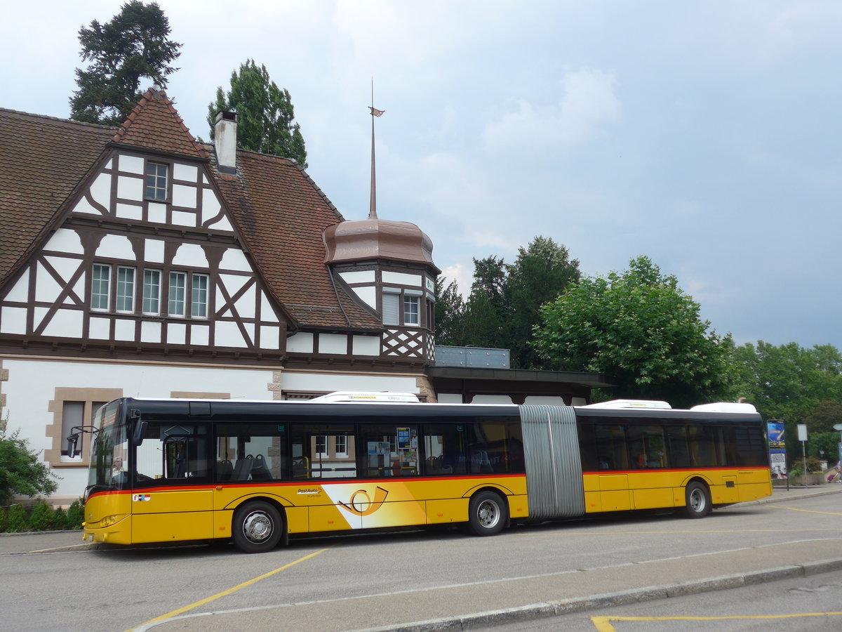 (195'137) - PostAuto Nordschweiz - BL 202'239 - Solaris am 23. Juli 2018 beim Bahnhof Rheinfelden