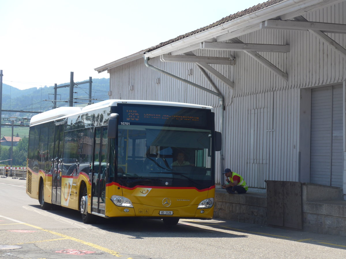 (195'579) - Faucherre, Moudon - VD 3120 - Mercedes am 5. August 2018 beim Bahnhof Palzieux