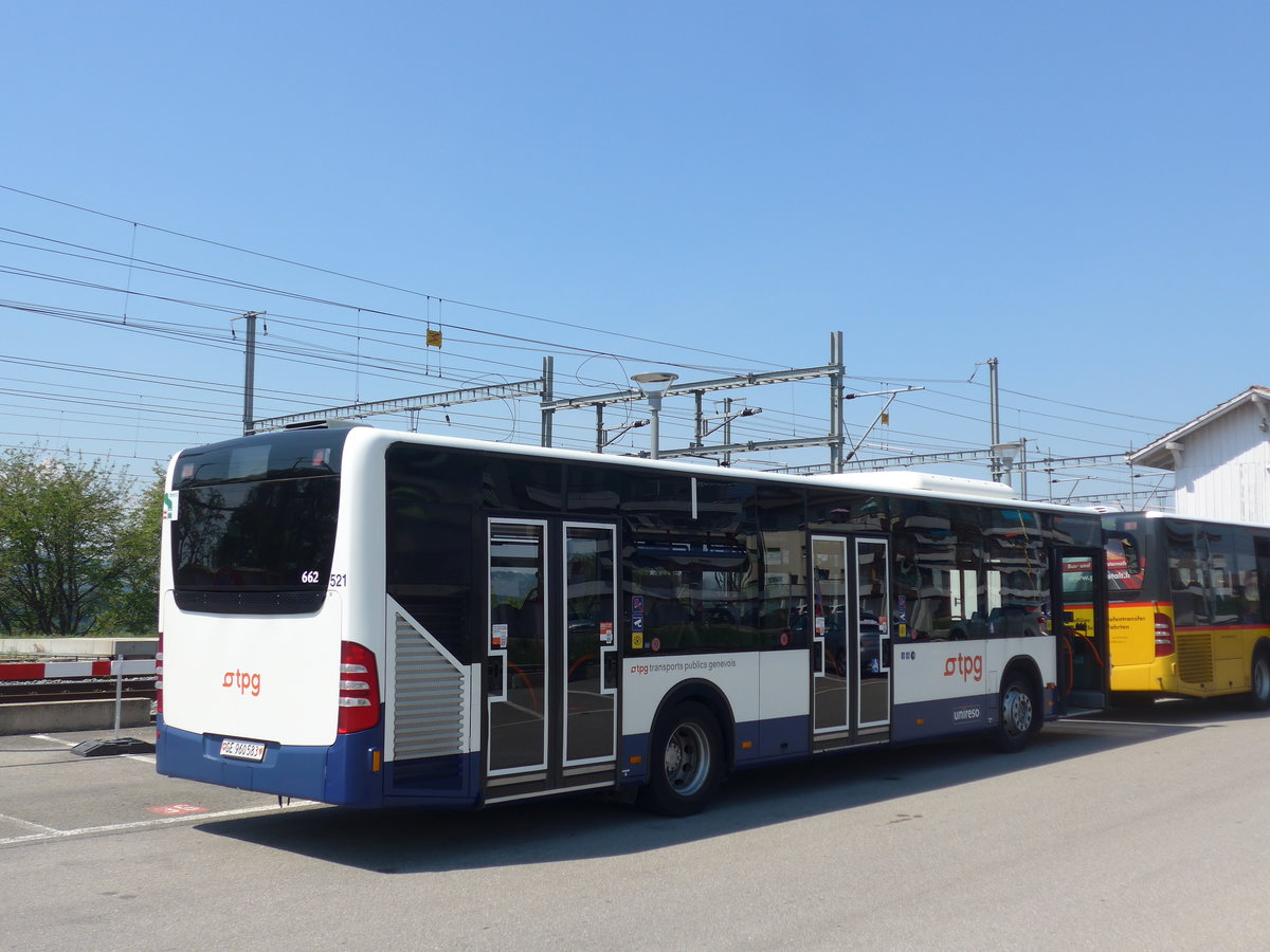 (195'595) - TPF Fribourg (TPG 521) - Nr. 662/GE 960'583 - Mercedes am 5. August 2018 beim Bahnhof Palzieux
