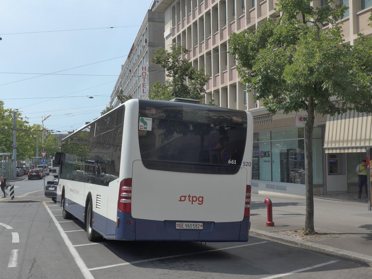 (195'734) - TPF Fribourg (TPG 520) - Nr. 661/GE 960'582 - Mercedes am 6. August 2018 beim Bahnhof Lausanne