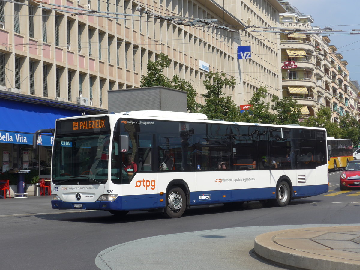 (195'740) - TPF Fribourg (TPG 520) - Nr. 661/GE 960'582 - Mercedes am 6. August 2018 beim Bahnhof Lausanne