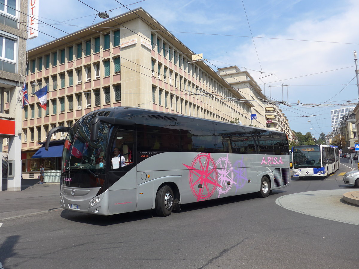 (195'745) - Aus Italien: A.P.I.S.A. - FP-829 KB - Irisbus am 6. August 2018 beim Bahnhof Lausanne