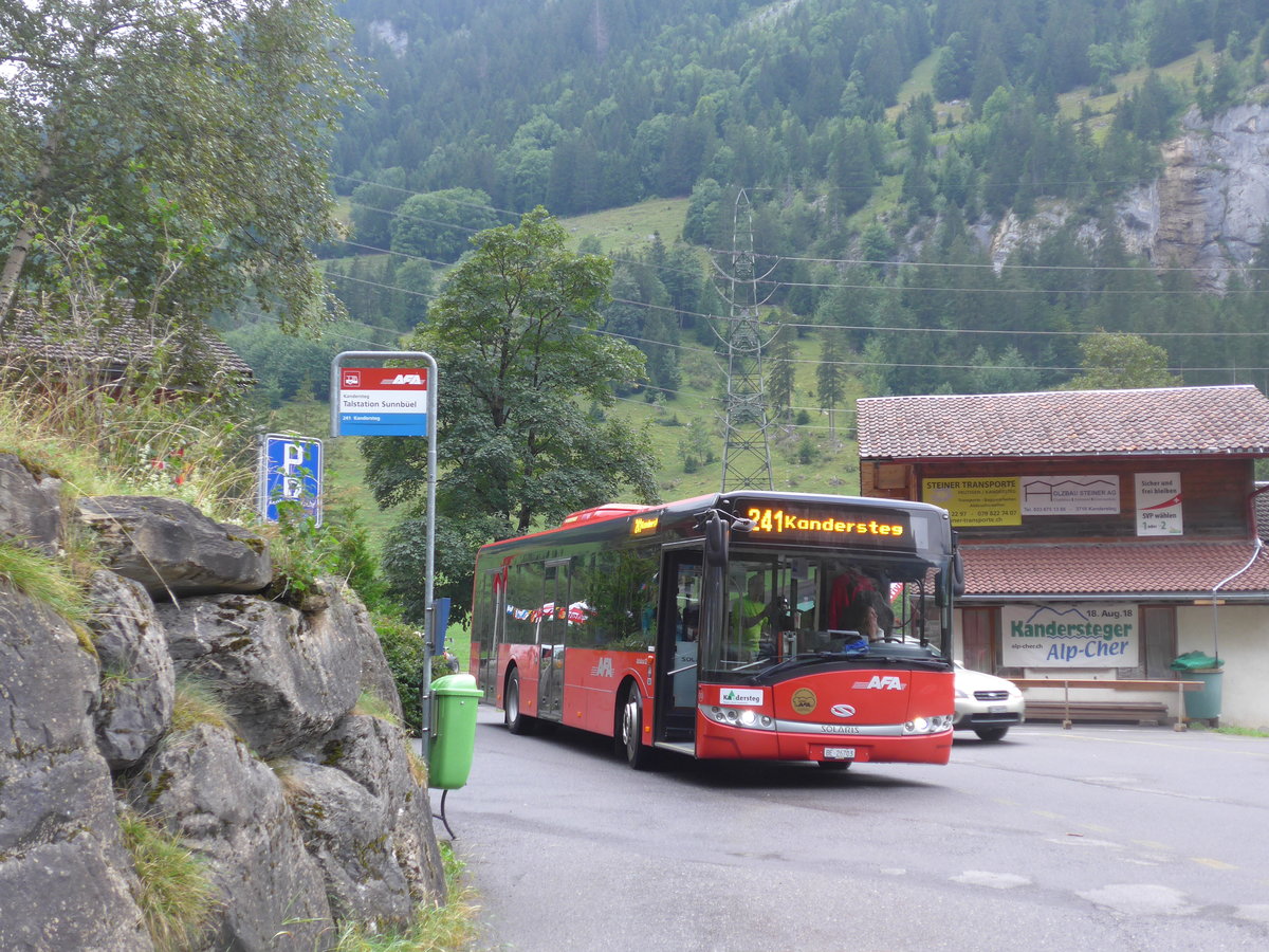 (195'992) - AFA Adelboden - Nr. 30/BE 26'703 - Solaris am 18. August 2018 in Kandersteg, Talstation Sunnbel
