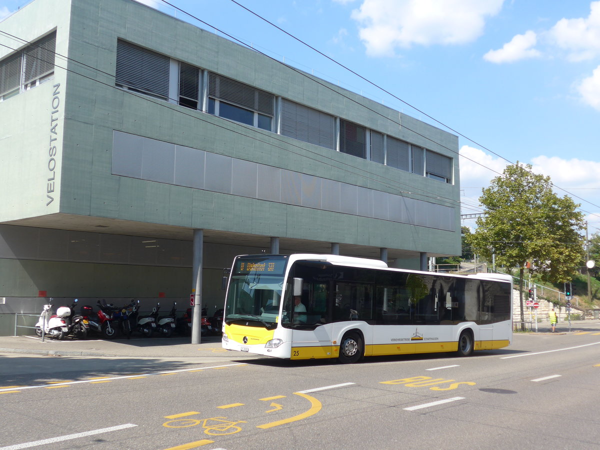 (196'155) - VBSH Schaffhausen - Nr. 25/SH 38'025 - Mercedes am 20. August 2018 beim Bahnhof Schaffhausen
