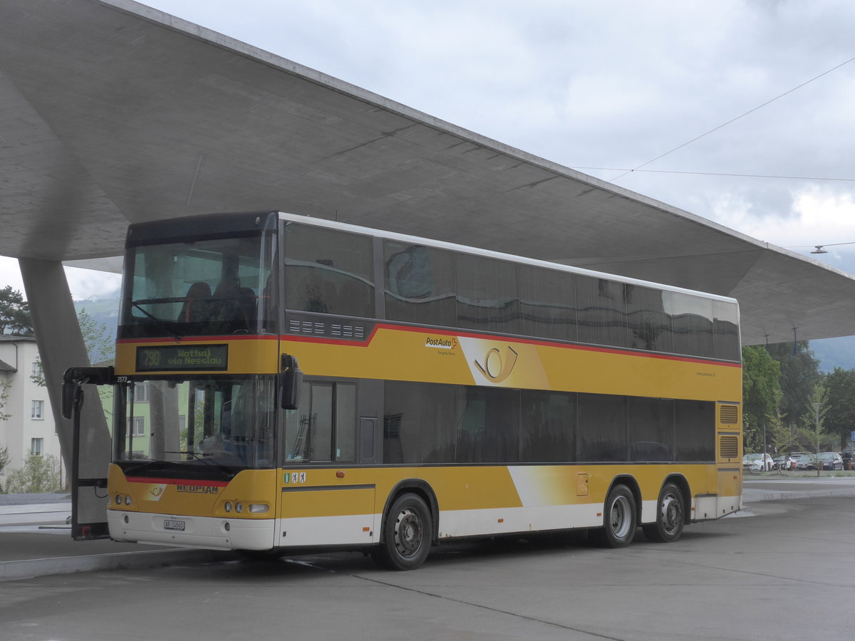 (196'332) - PostAuto Ostschweiz - AR 14'840 - Neoplan (ex P 27'018) am 1. September 2018 beim Bahnhof Buchs