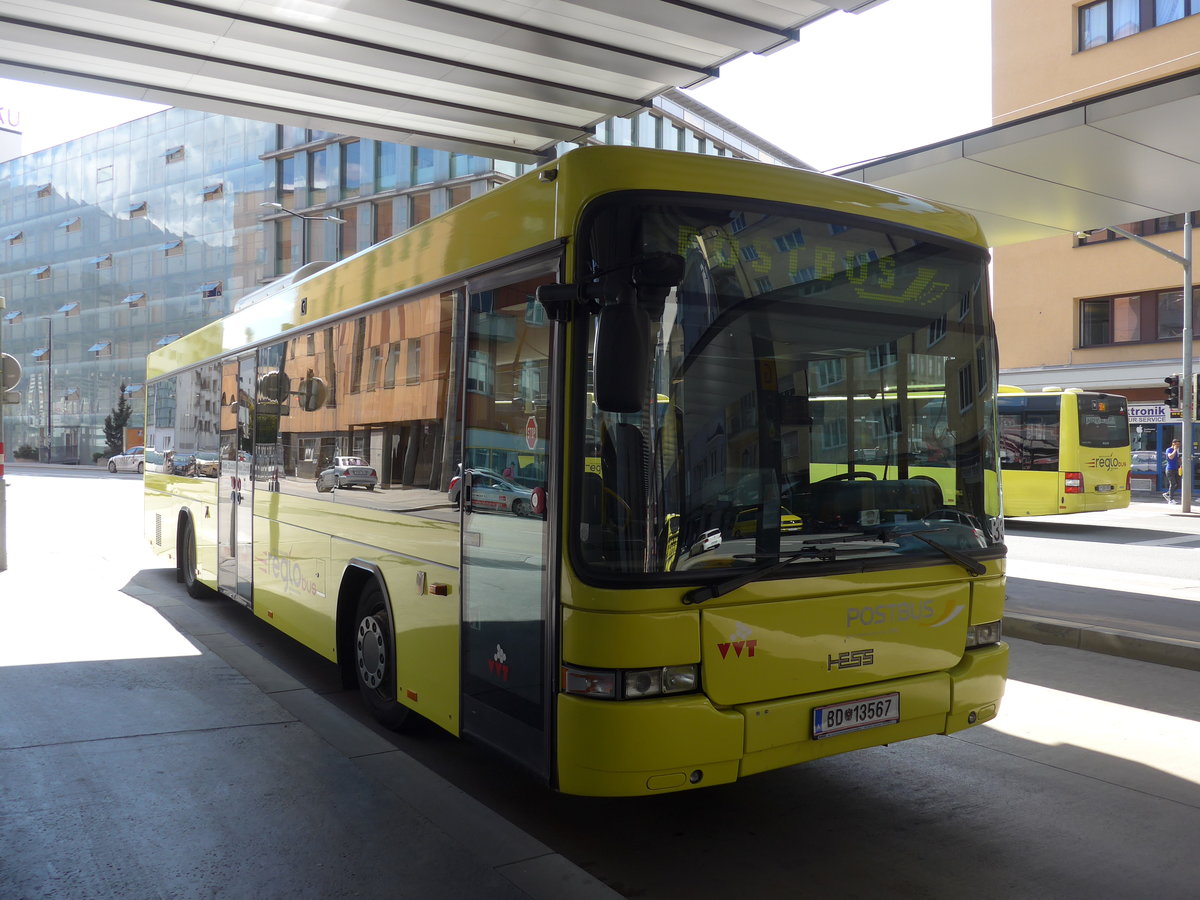 (196'673) - PostBus - BD 13'567 - Scania/Hess am 10. September 2018 beim Bahnhof Innsbruck