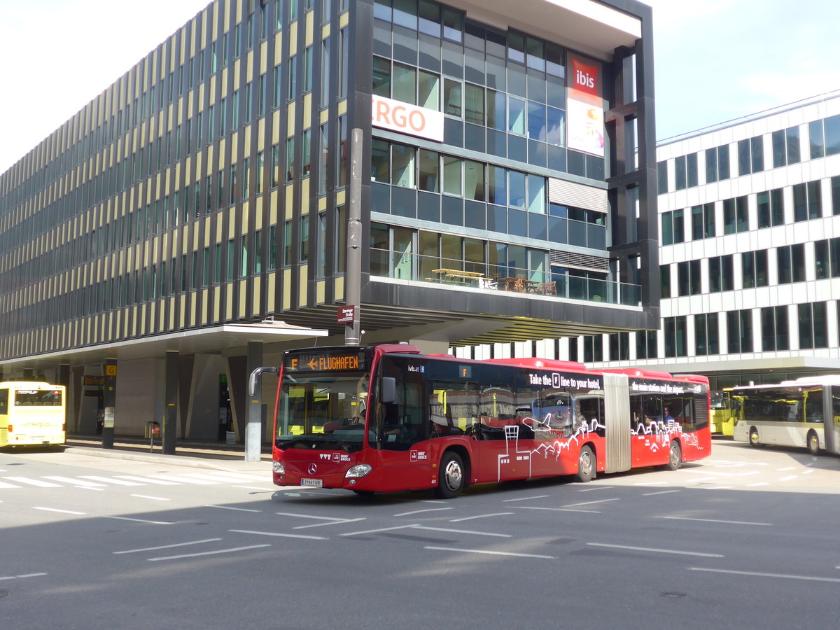 (196'697) - IVB Innsbruck - Nr. 441/I 441 IVB - Mercedes am 10. September 2018 beim Bahnhof Innsbruck