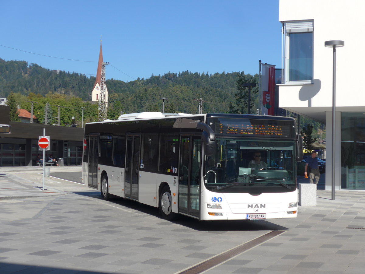 (196'924) - SWK Kufstein - KU 617 XN - MAN am 12. September 2018 beim Bahnhof Kufstein