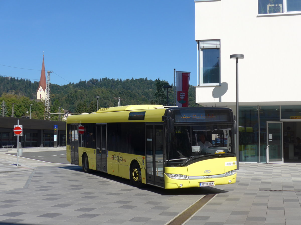 (196'930) - Ledermair, Schwaz - SZ 783 BW - Solaris am 12. September 2018 beim Bahnhof Kufstein