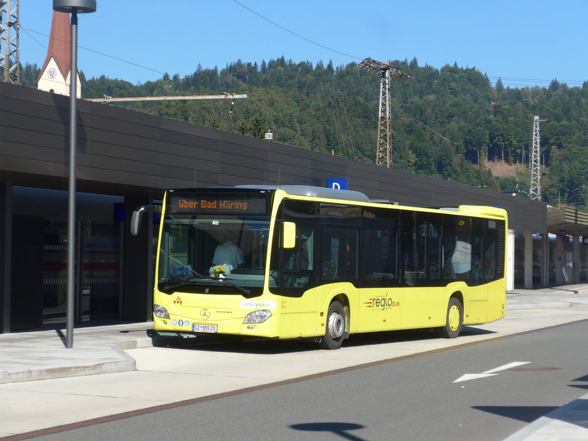(196'936) - Ledermair, Schwaz - SZ 955 ZO - Mercedes am 12. September 2018 beim Bahnhof Kufstein