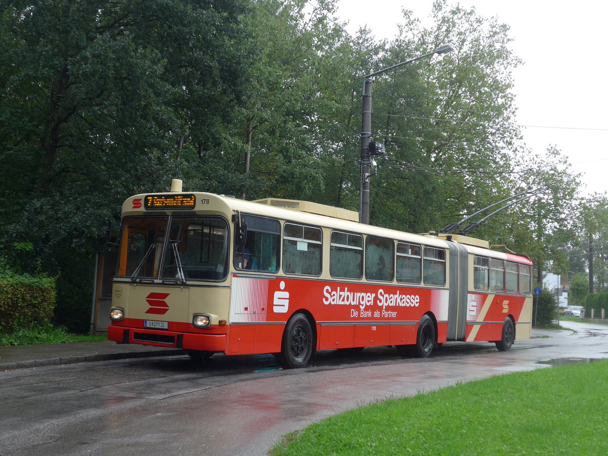 (197'474) - SSV Salzburg (POS) - Nr. 178/S 371 JL - Grf&Stift Gelenktrolleybus am 14. September 2018 in Salzburg, Salzachsee