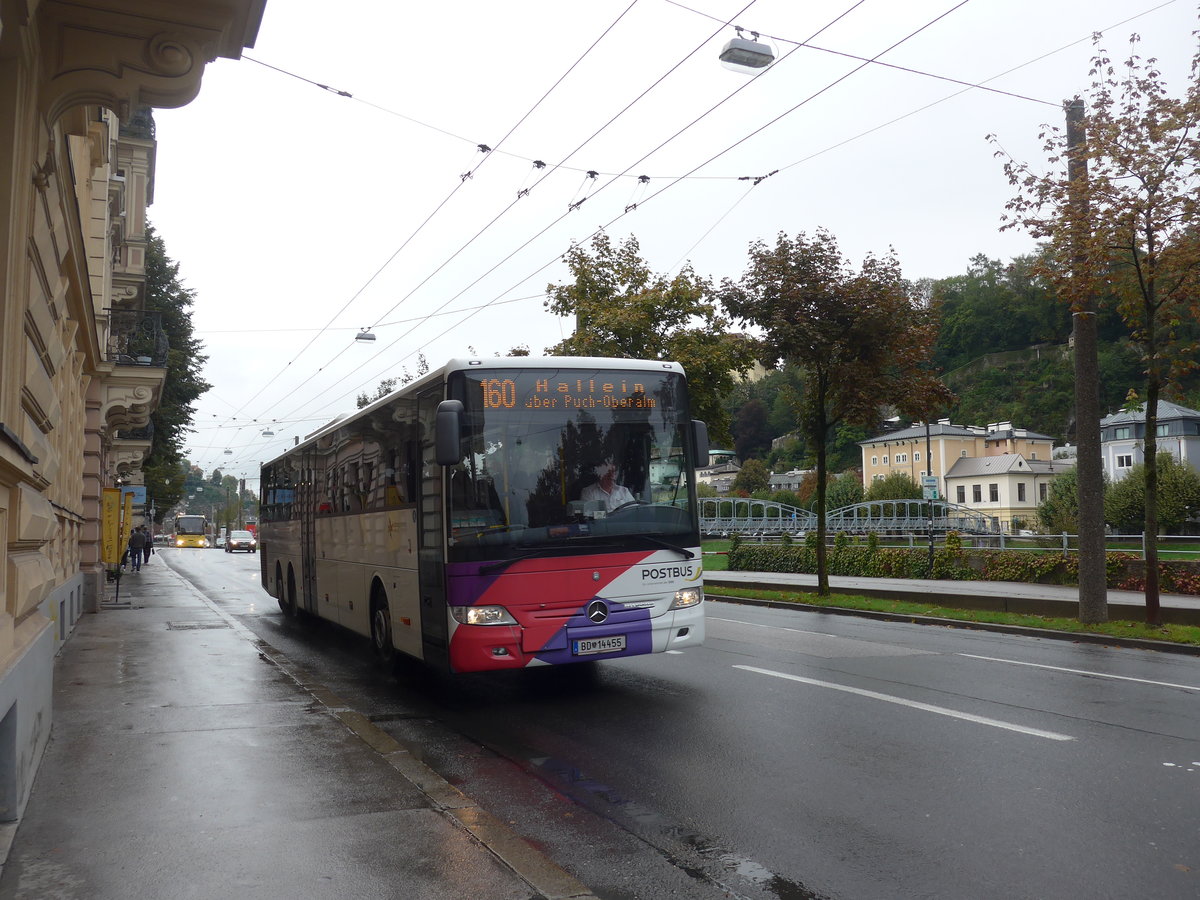 (197'495) - PostBus - BD 14'455 - Mercedes am 14. September 2018 in Salzburg, Mozartsteg
