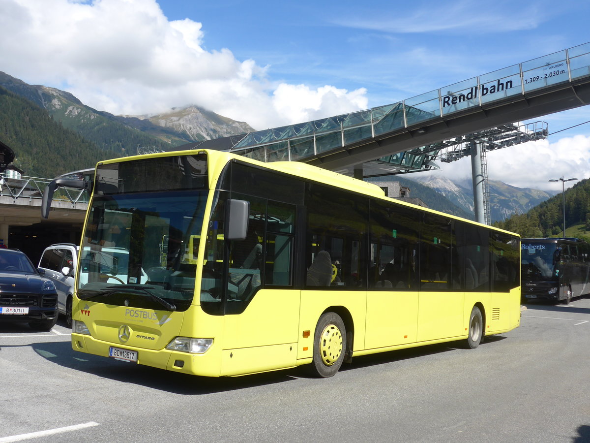 (197'649) - PostBus - BD 13'517 - Mercedes am 15. September 2018 in St. Anton, Rendlbahn