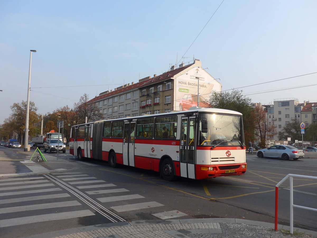 (198'504) - DPP Praha - Nr. 6292/ABB 29-85 - Karosa am 19. Oktober 2018 in Praha, Dejvick