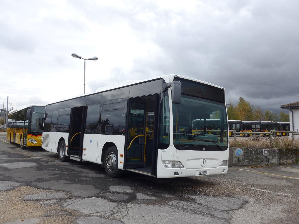 (199'007) - Interbus, Yverdon - VD 146'539 - Mercedes (ex RDTJ Lons-le-Saunier/F) am 28. Oktober 2018 in Yverdon, Postgarage (Einsatz PostAuto)