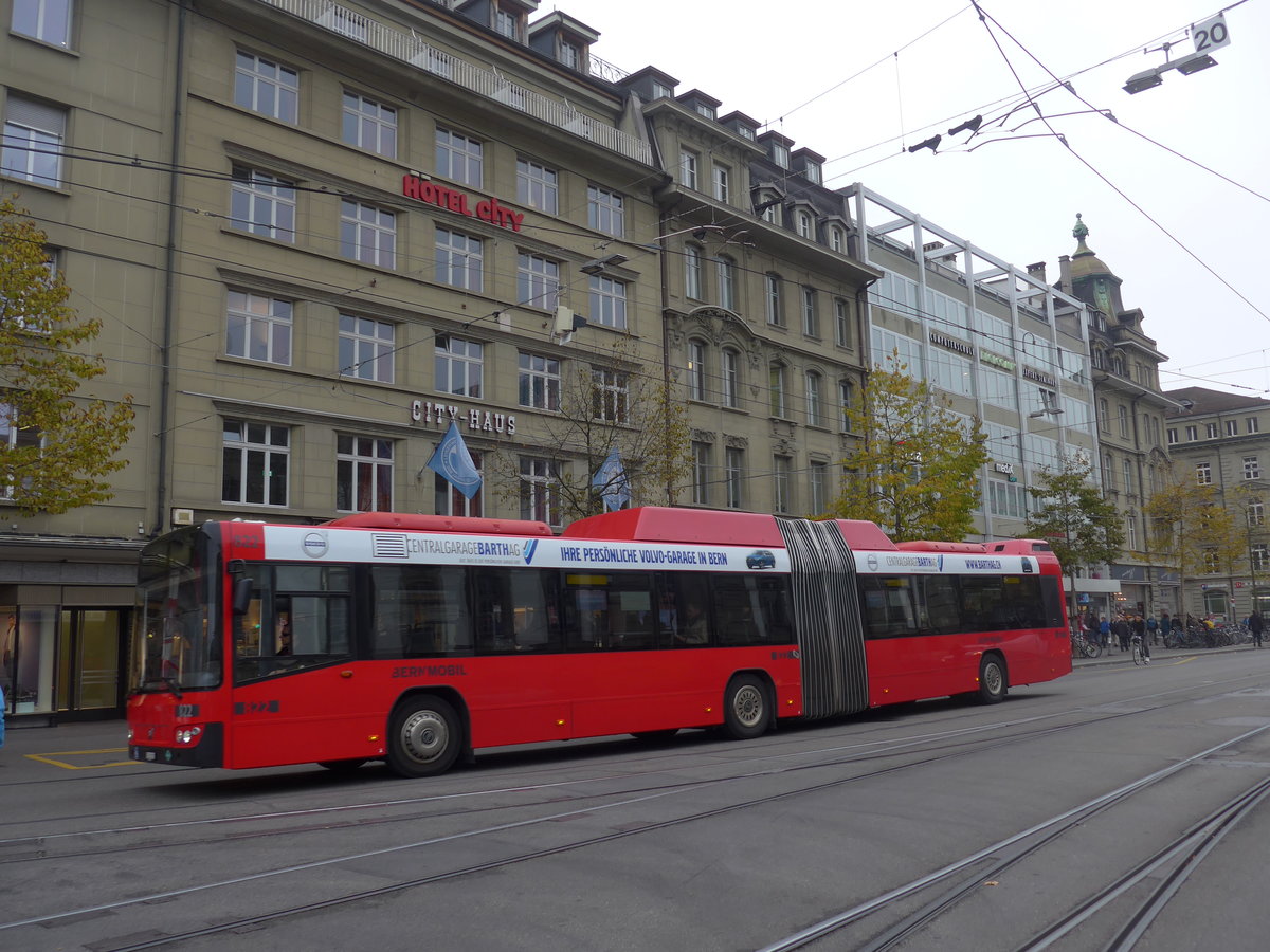 (199'099) - Bernmobil, Bern - Nr. 822/BE 612'822 - Volvo am 29. Oktober 2018 beim Bahnhof Bern
