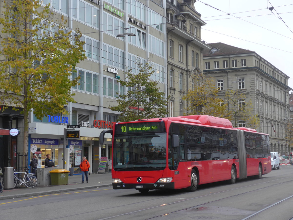 (199'107) - Bernmobil, Bern - Nr. 861/BE 671'861 - Mercedes am 29. Oktober 2018 beim Bahnhof Bern