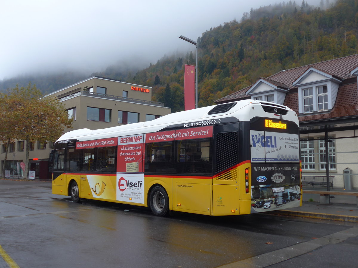 (199'164) - PostAuto Bern - BE 610'544 - Volvo am 29. Oktober 2018 beim Bahnhof Interlaken Ost