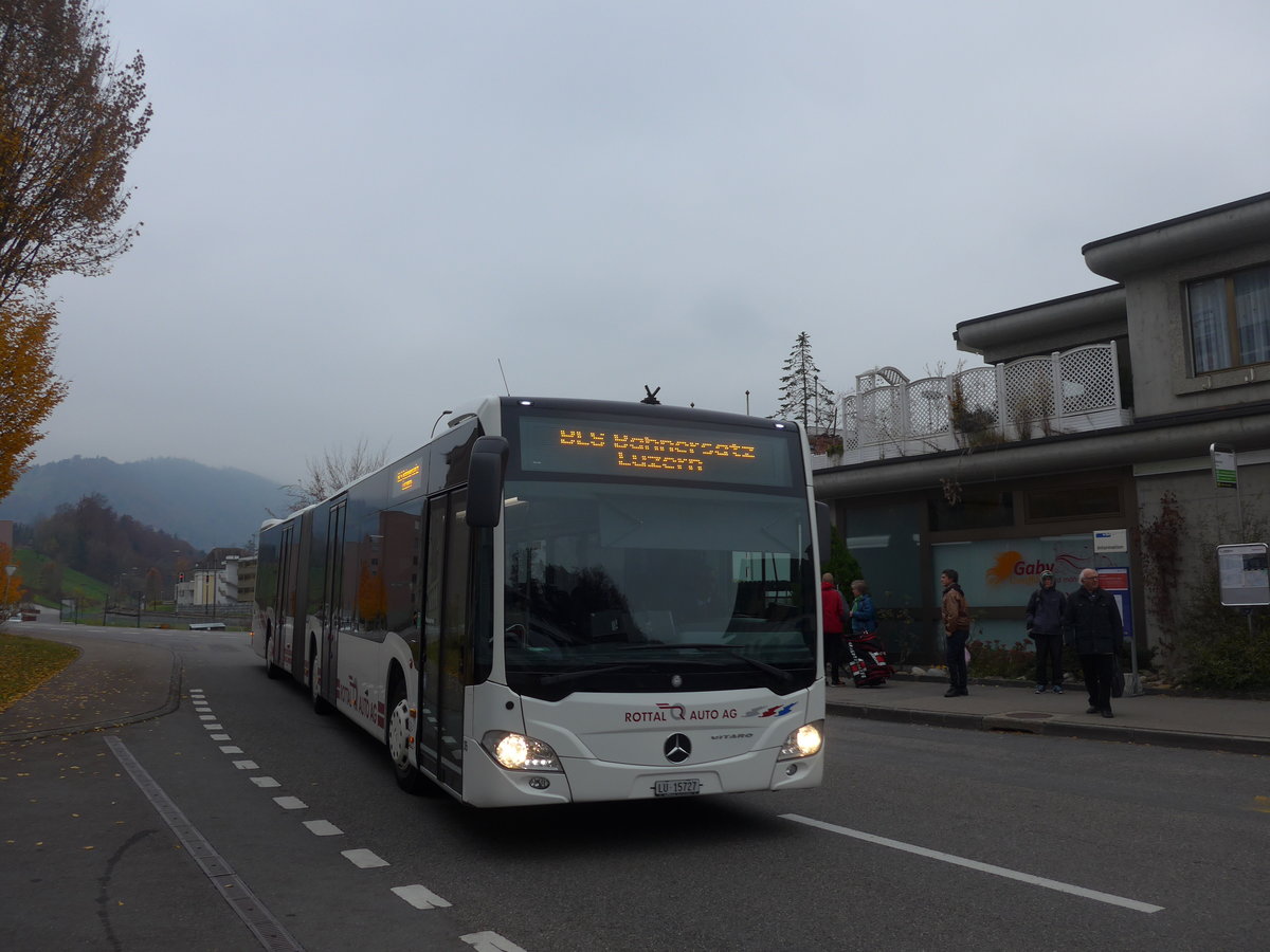 (199'312) - ARAG Ruswil - Nr. 35/LU 15'727 - Mercedes am 18. November 2018 beim Bahnhof Littau