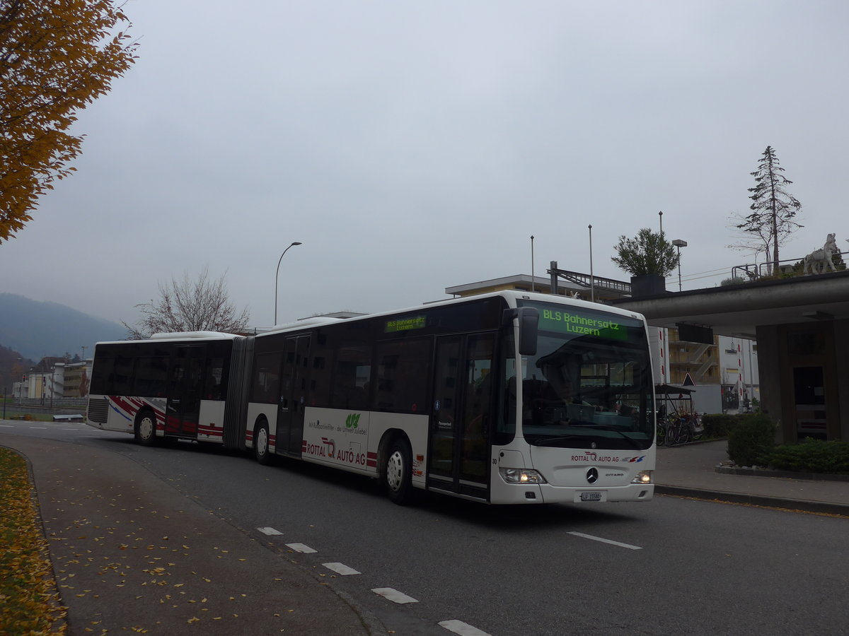(199'322) - ARAG Ruswil - Nr. 30/LU 15'580 - Mercedes am 18. November 2018 beim Bahnhof Littau