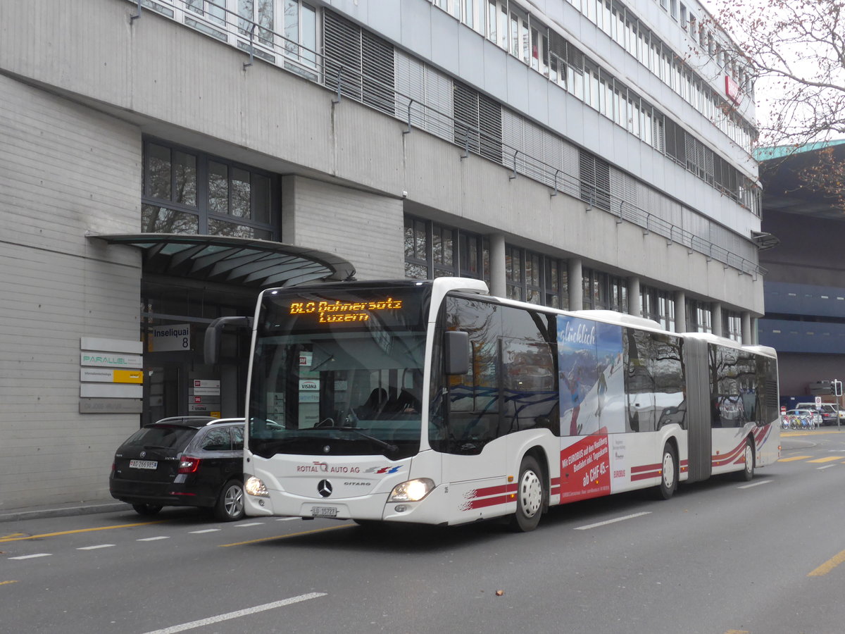 (199'351) - ARAG Ruswil - Nr. 35/LU 15'727 - Mercedes am 18. November 2018 in Luzern, Inseli-P