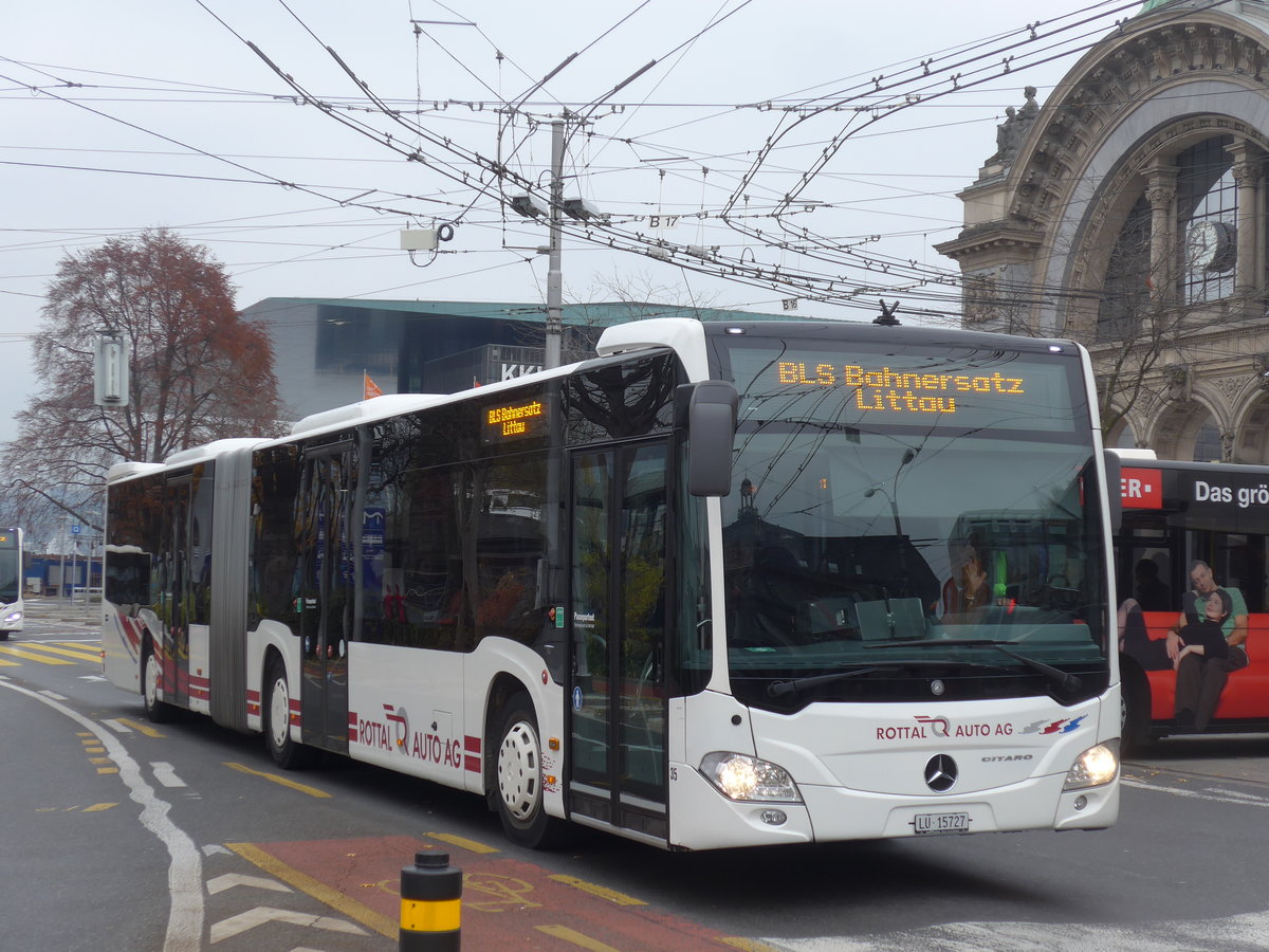 (199'382) - ARAG Ruswil - Nr. 35/LU 15'727 - Mercedes am 18. November 2018 beim Bahnhof Luzern