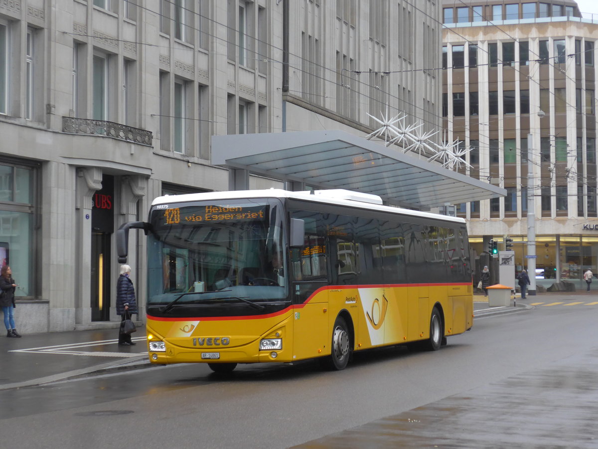 (199'518) - PostAuto Ostschweiz - AR 14'861 - Iveco am 24. November 2018 beim Bahnhof St. Gallen