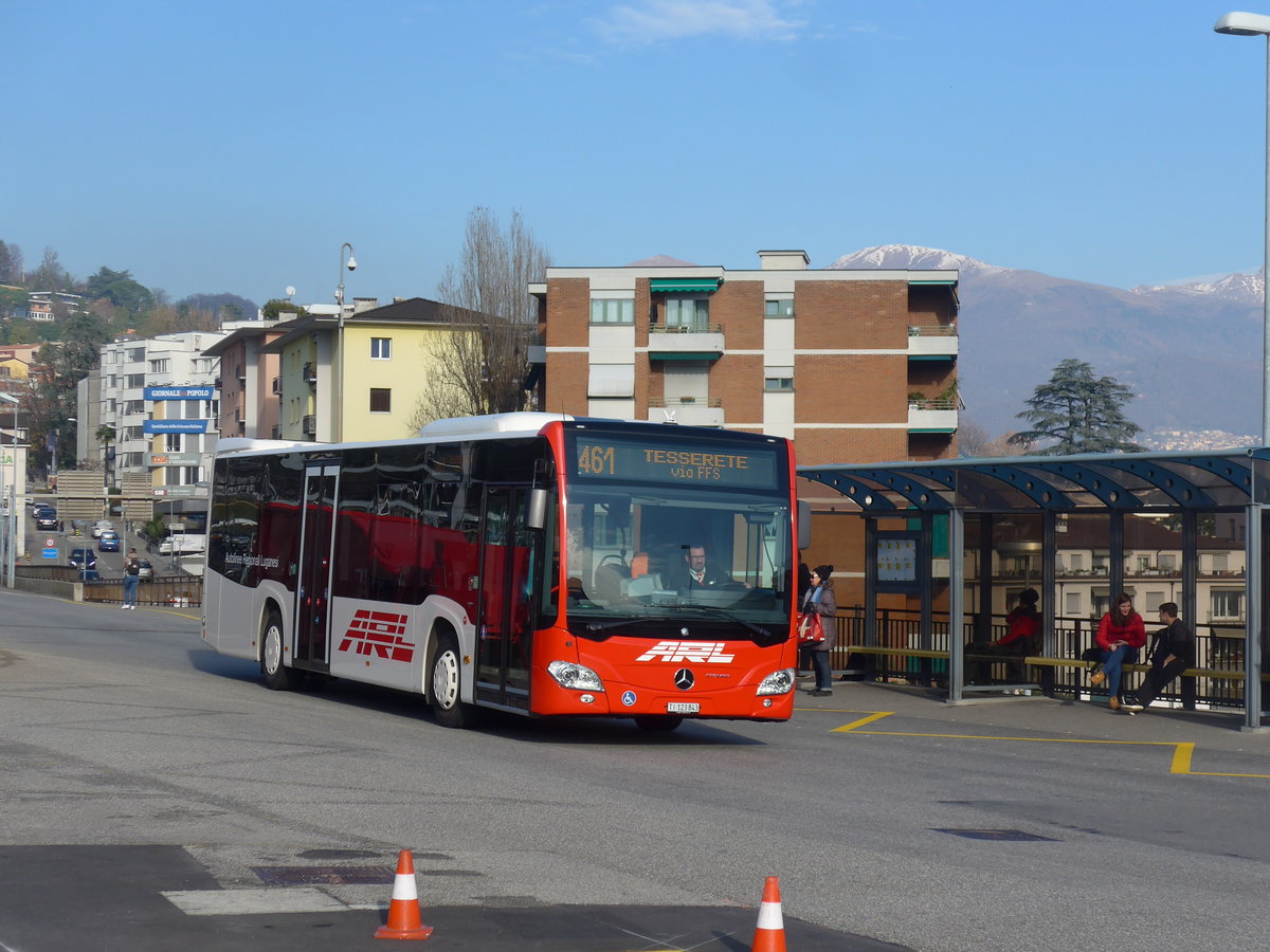 (199'755) - ARL Viganello - Nr. 43/TI 123'843 - Mercedes am 7. Dezember 2018 beim Bahnhof Lugano