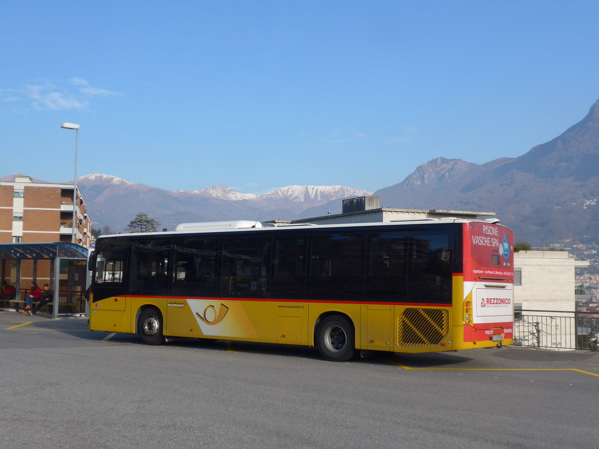 (199'759) - AutoPostale Ticino - Nr. 550/TI 316'306 - Volvo am 7. Dezember 2018 beim Bahnhof Lugano