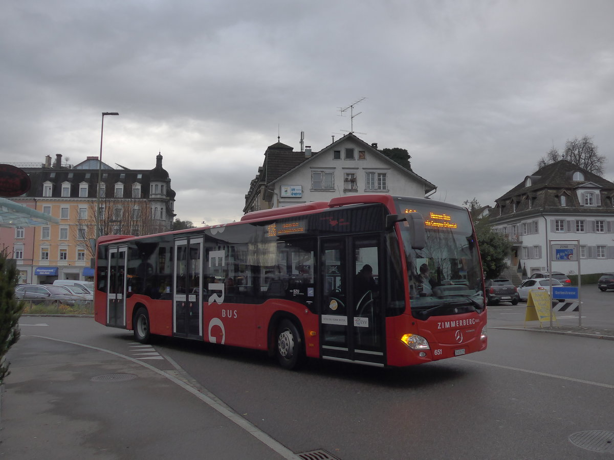 (199'794) - AHW Horgen - Nr. 651/ZH 878'275 - Mercedes am 8. Dezember 2018 beim Bahnhof Wdenswil