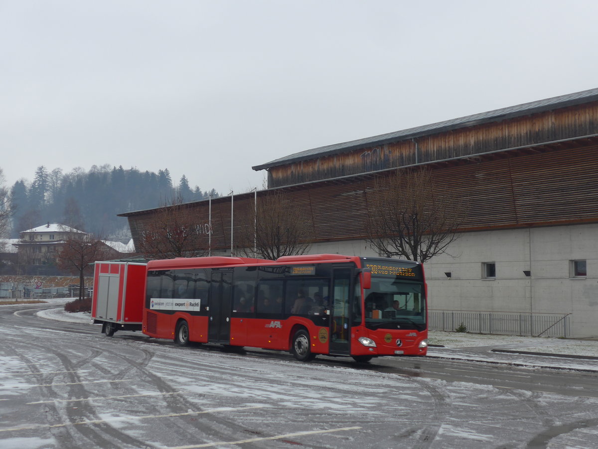 (199'971) - AFA Adelboden - Nr. 28/BE 43'089 - Mercedes am 16. Dezember 2018 beim Bahnhof Frutigen