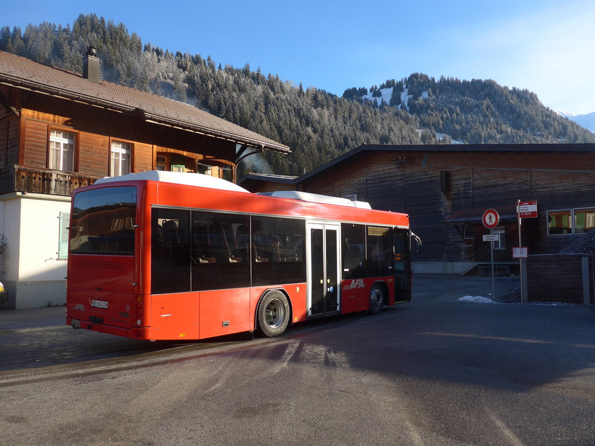 (200'198) - AFA Adelboden - Nr. 59/BE 645'415 - Scania/Hess am 25. Dezember 2018 beim Bahnhof St. Stephan
