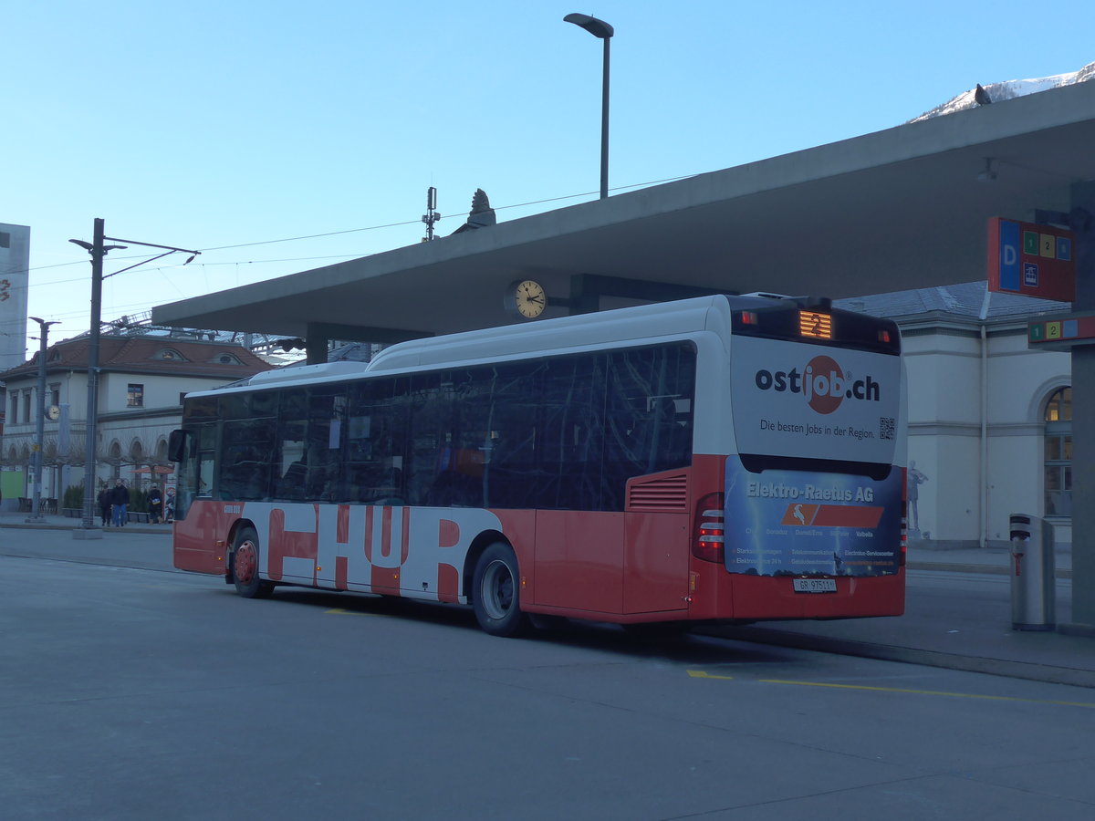 (200'311) - SBC Chur - Nr. 11/GR 97'511 - Mercedes am 26. Dezember 2018 beim Bahnhof Chur