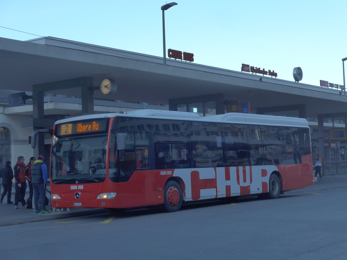 (200'312) - SBC Chur - Nr. 11/GR 97'511 - Mercedes am 26. Dezember 2018 beim Bahnhof Chur