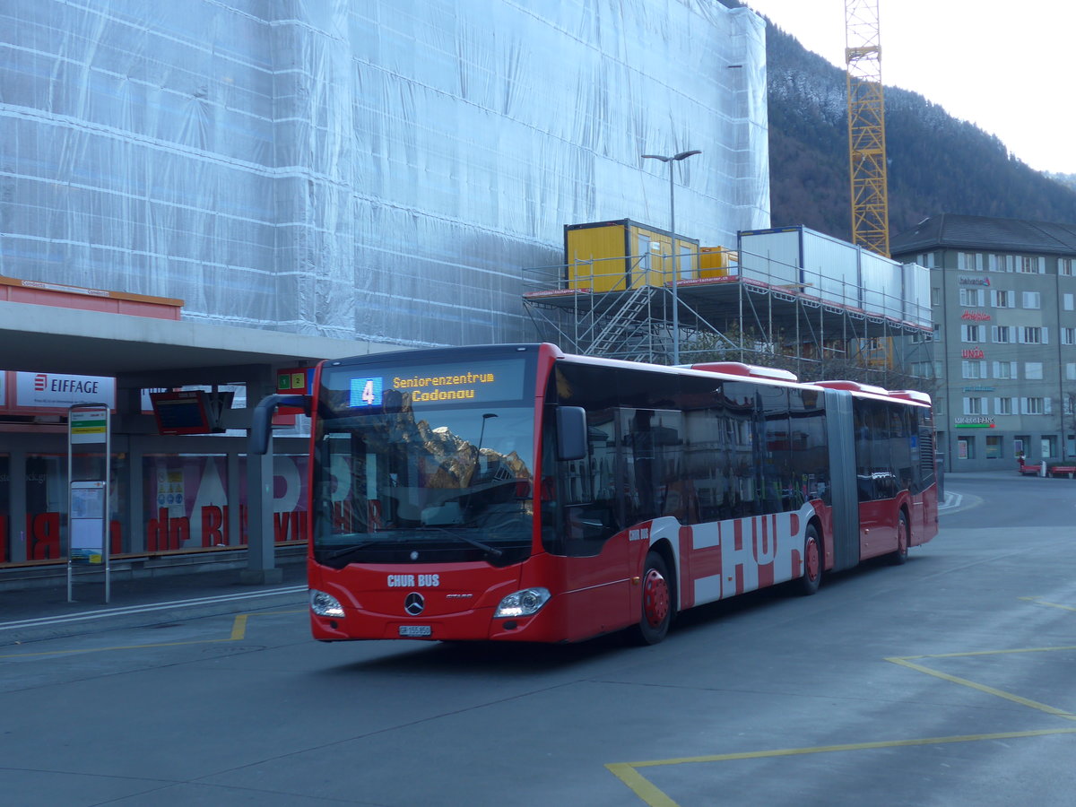 (200'316) - SBC Chur - Nr. 50/GR 155'850 - Mercedes am 26. Dezember 2018 beim Bahnhof Chur