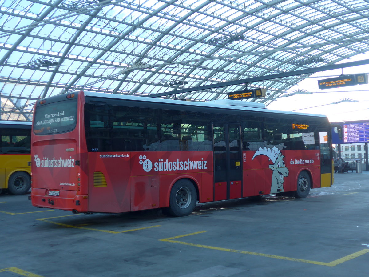 (200'323) - PostAuto Graubnden - GR 162'972 - Irisbus am 26. Dezember 2018 in Chur, Postautostation