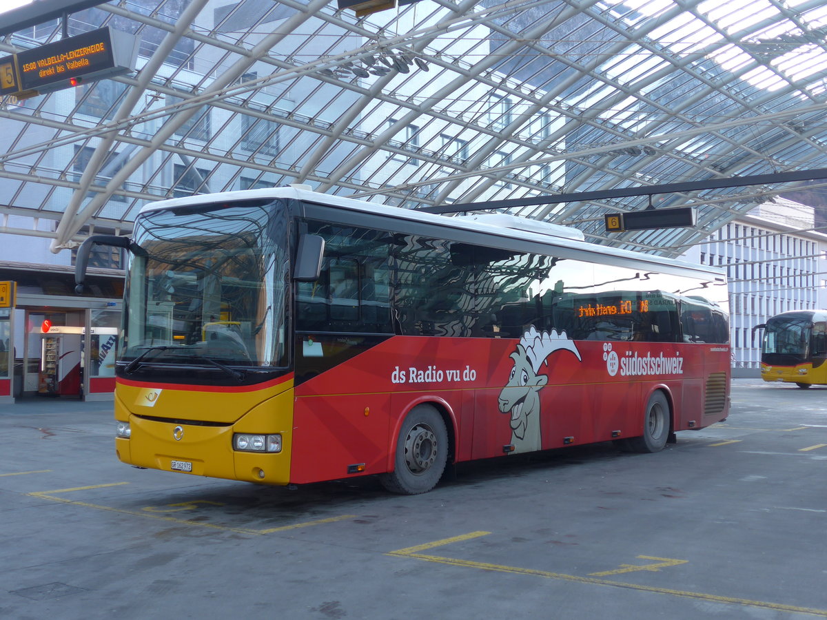 (200'324) - PostAuto Graubnden - GR 162'972 - Irisbus am 26. Dezember 2018 in Chur, Postautostation