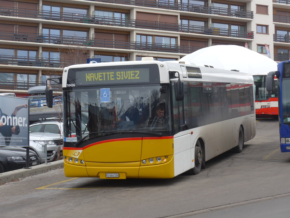 (200'340) - Lathion, Sion - Nr. 8/VS 444'334 - Solaris (ex ATE Bus, Effretikon Nr. 49) am 30. Dezember 2018 in Haute-Nendaz, Tlcabine
