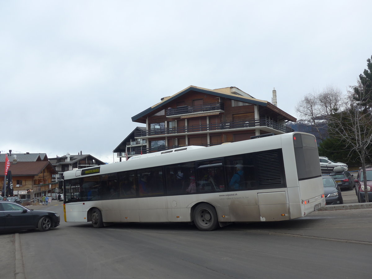 (200'351) - Lathion, Sion - Nr. 8/VS 444'334 - Solaris (ex ATE Bus, Effretikon Nr. 49) am 30. Dezember 2018 in Haute-Nendaz, Tlcabine